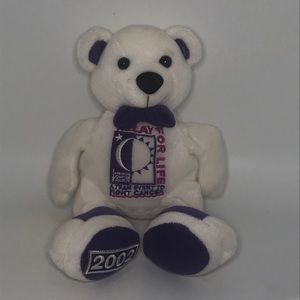 Stuffie Relay for Life Plush Bear American Cancer Society